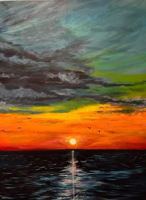 Sunset over the Ocean